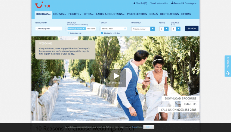 TUI Thomson Weddings Review 2026: Is It Best for Abroad Weddings?